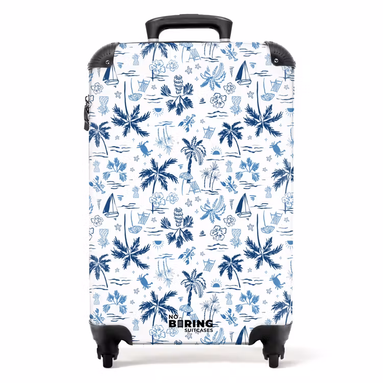 Koffer - Urlaubsmuster blau — 1
