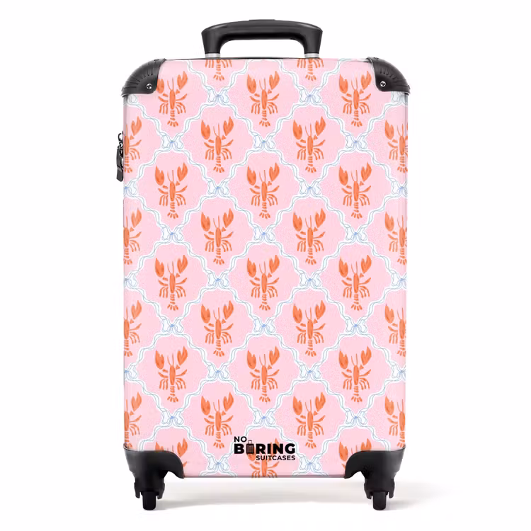 Koffer - Hummer Illustration rosa — 1