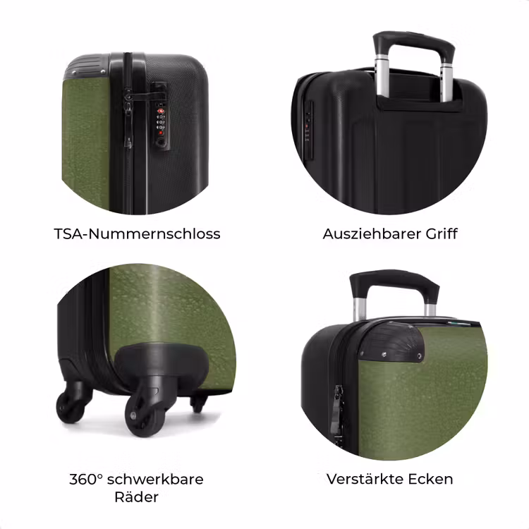 Koffer - Lederoptik Apfelgrün — 7
