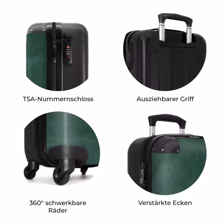 Koffer - Lederoptik mittelgrün — 7