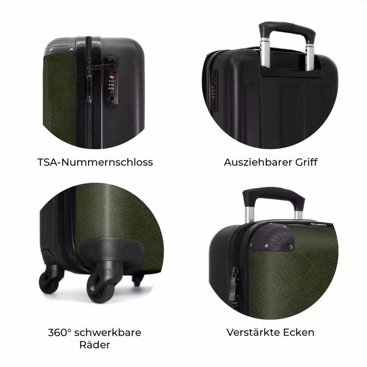 Koffer - Lederoptik tiefgrün — 7