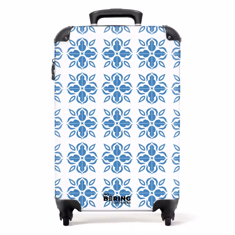 Koffer - Sommer Fliese Druck blau — 1