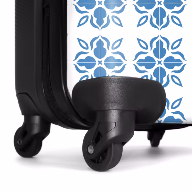 Koffer - Sommer Fliese Druck blau — 6