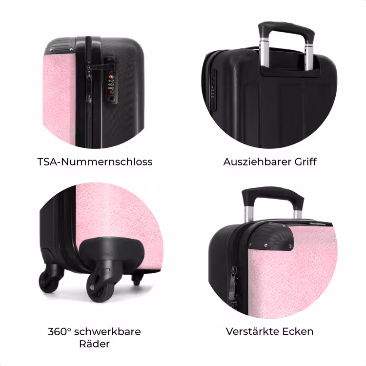 Koffer - Lederoptik hellrosa — 7
