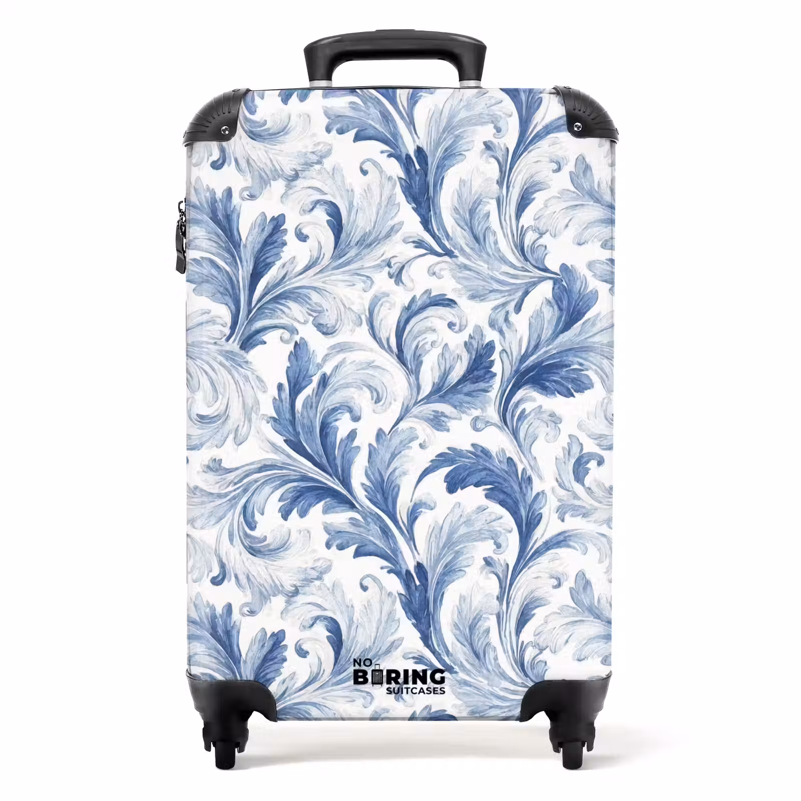 Koffer - Barockes Blattmuster blau — 1