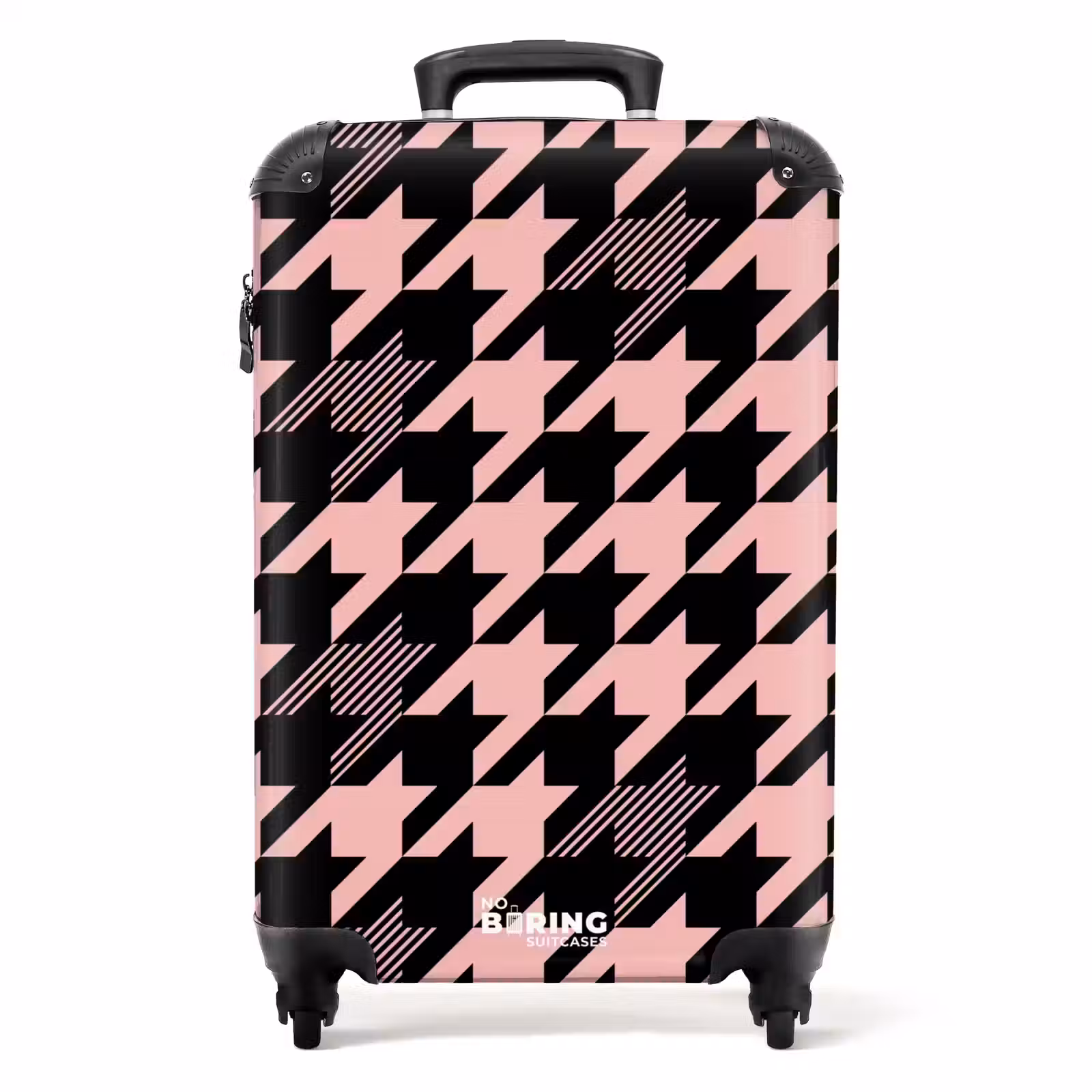 Koffer - Großes Elster-Muster in Rosa und Schwarz — 1