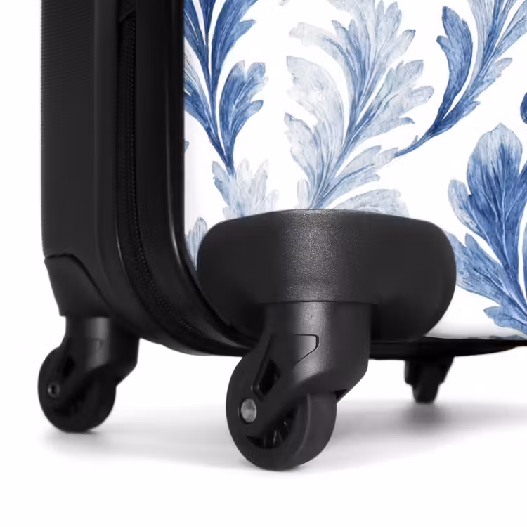 Koffer - Barockes Blattmuster blau — 7