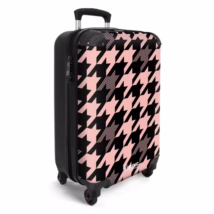 Koffer - Großes Elster-Muster in Rosa und Schwarz — 2