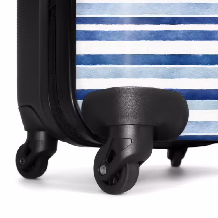 Koffer - Streifendesign blau — 7