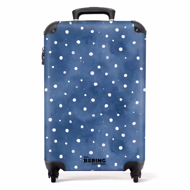 Koffer - Tupfenmuster blau — 1