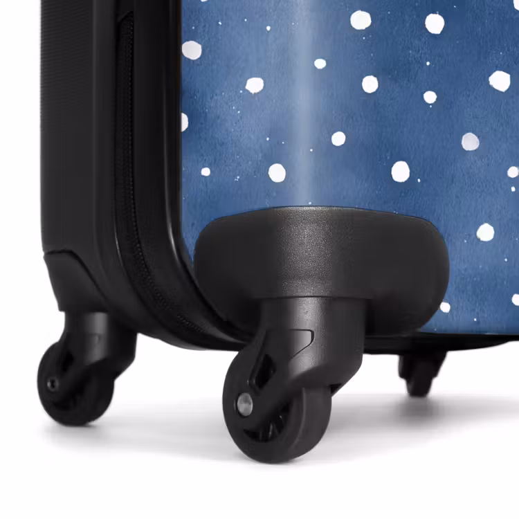 Koffer - Tupfenmuster blau — 7