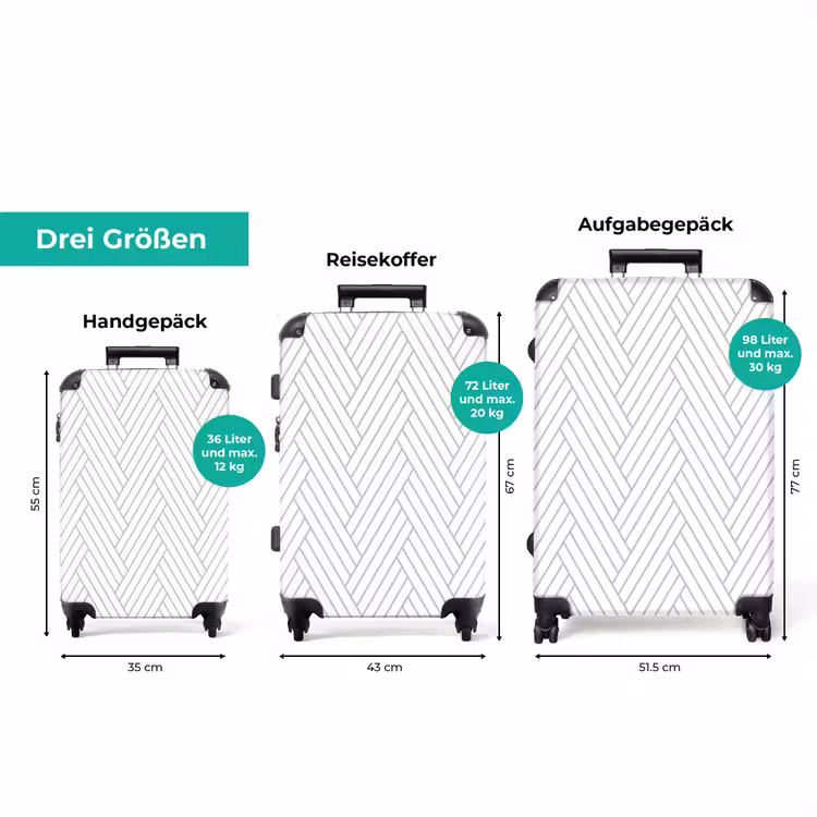 Koffer - Grafisch - Gemustert - Modern - Gewebt — 3