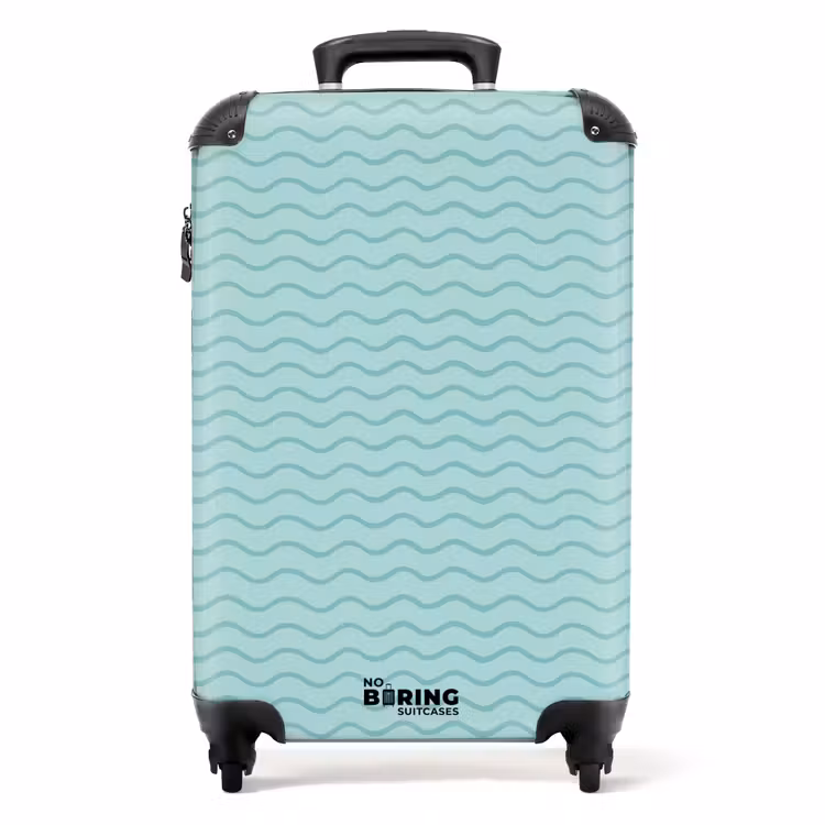 Koffer - Meeresmuster blau — 1