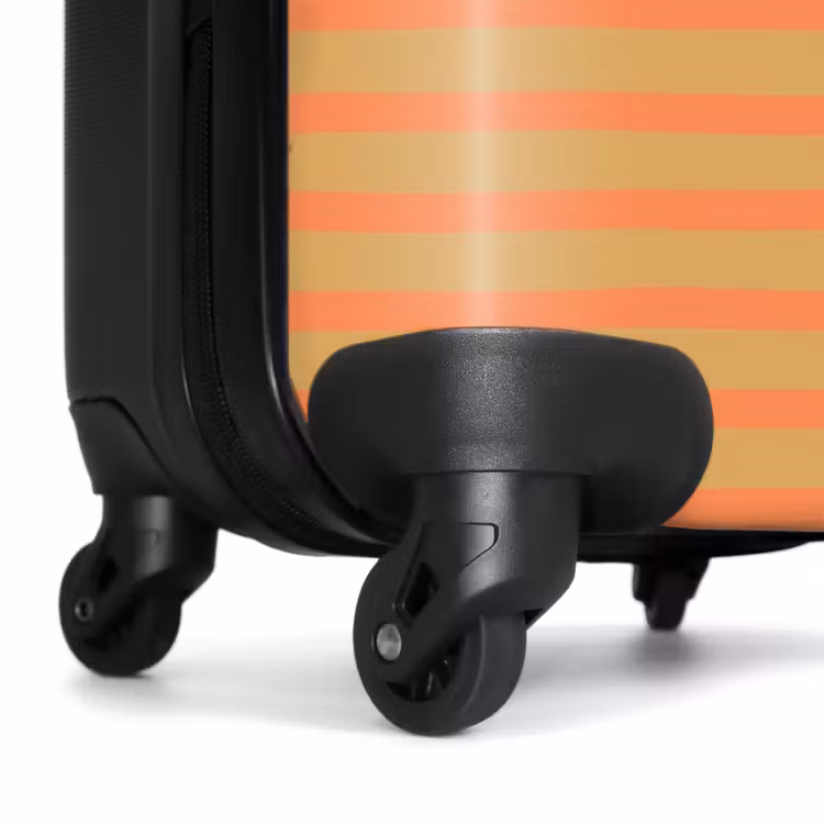 Koffer - Streifendesign orange — 7