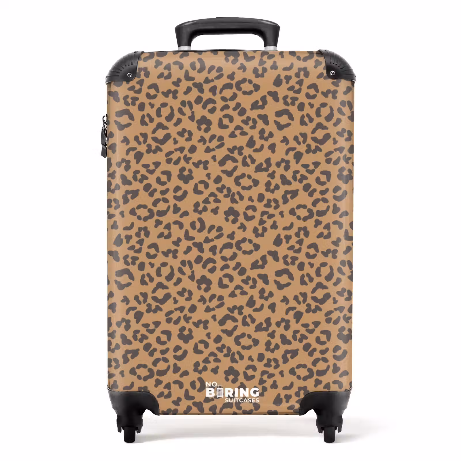 Koffer - Tiermuster Panther braun — 1