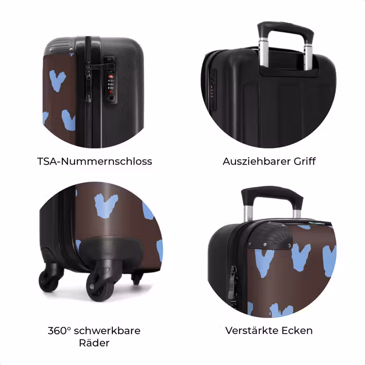 Koffer - Dunkelbrauner Hintergrund mit herzförmigen Formen — 8