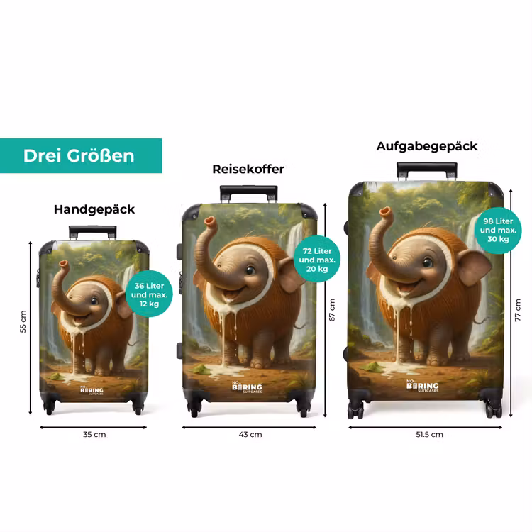 Koffer - Kokosnuss Elefant — 3