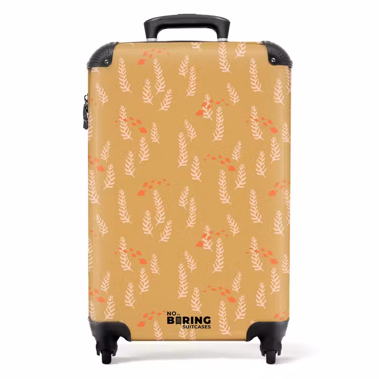 Koffer - Koralle mit Fischmuster orange rosa — 1