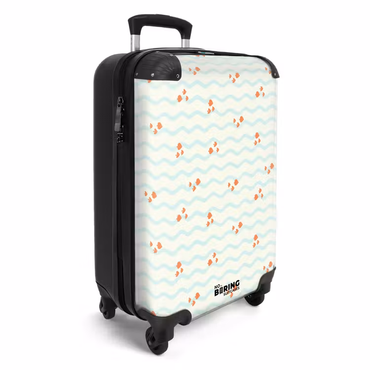 Koffer - Meer mit Fischmuster orange blau — 2
