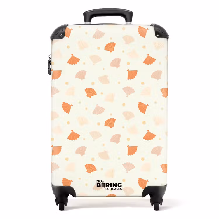 Koffer - Muschelmuster orange — 1