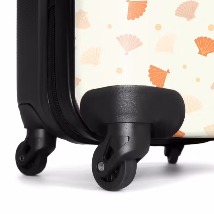Koffer - Muschelmuster orange — 7