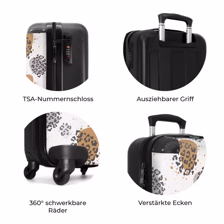 Koffer - Panther mit Tiermuster und Flecken — 8