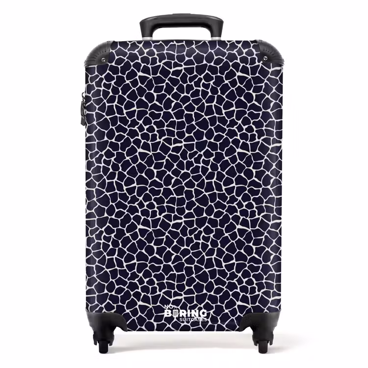 Koffer - Tiermuster Giraffe blau — 1
