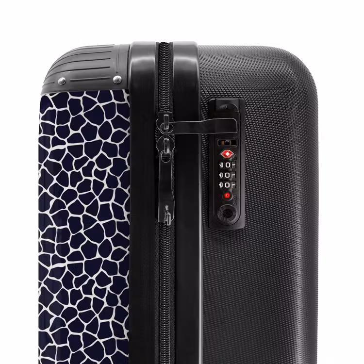 Koffer - Tiermuster Giraffe blau — 6