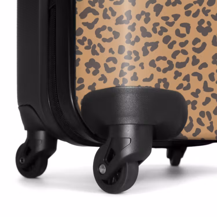 Koffer - Tiermuster Panther braun — 7