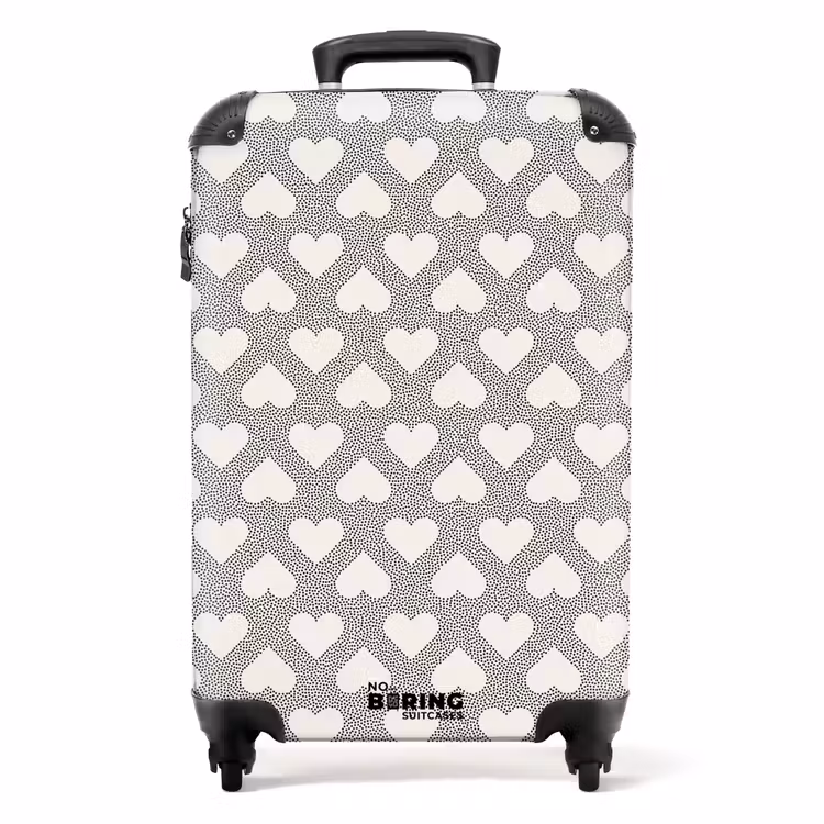 Koffer - Valentins-Punkte-Muster schwarz — 1