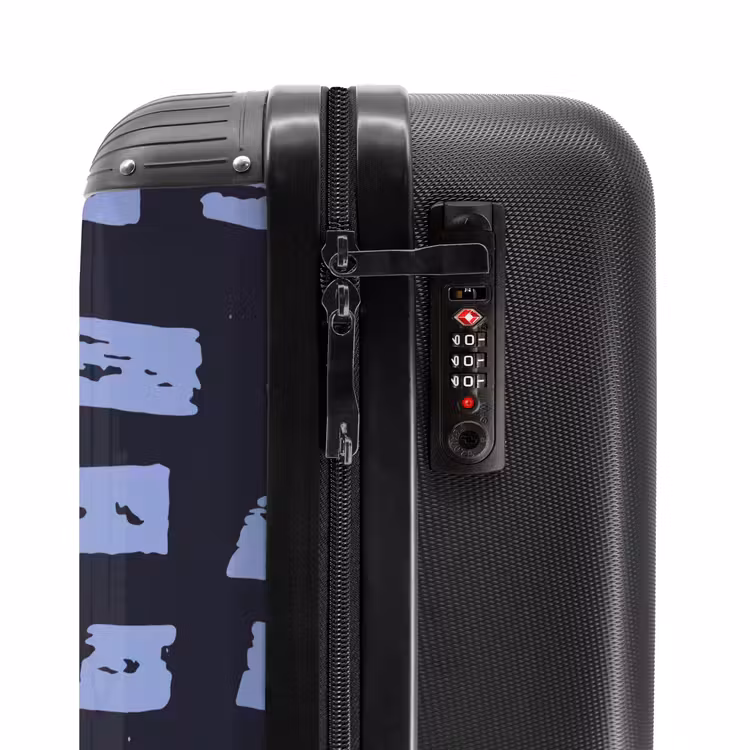 Koffer - Blaue Blöcke auf dunkelblauem Hintergrund — 6