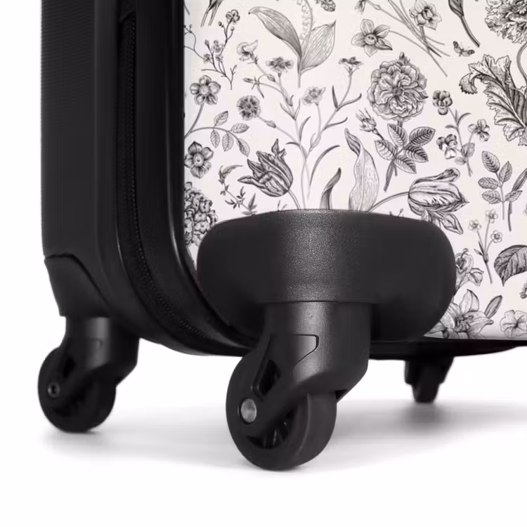 Koffer - Klassisches florales Muster in Schwarz und Weiß — 7