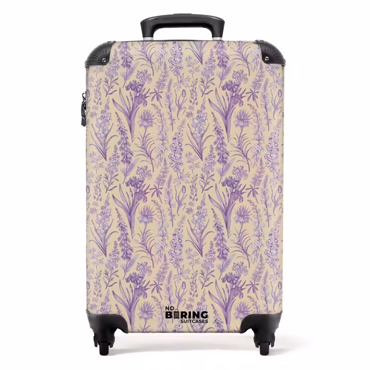 Koffer - Klassisches florales Muster lila — 1