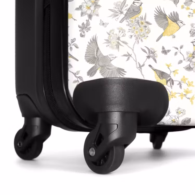 Koffer - Klassisches Vogel- und Blumenmuster gelb — 7