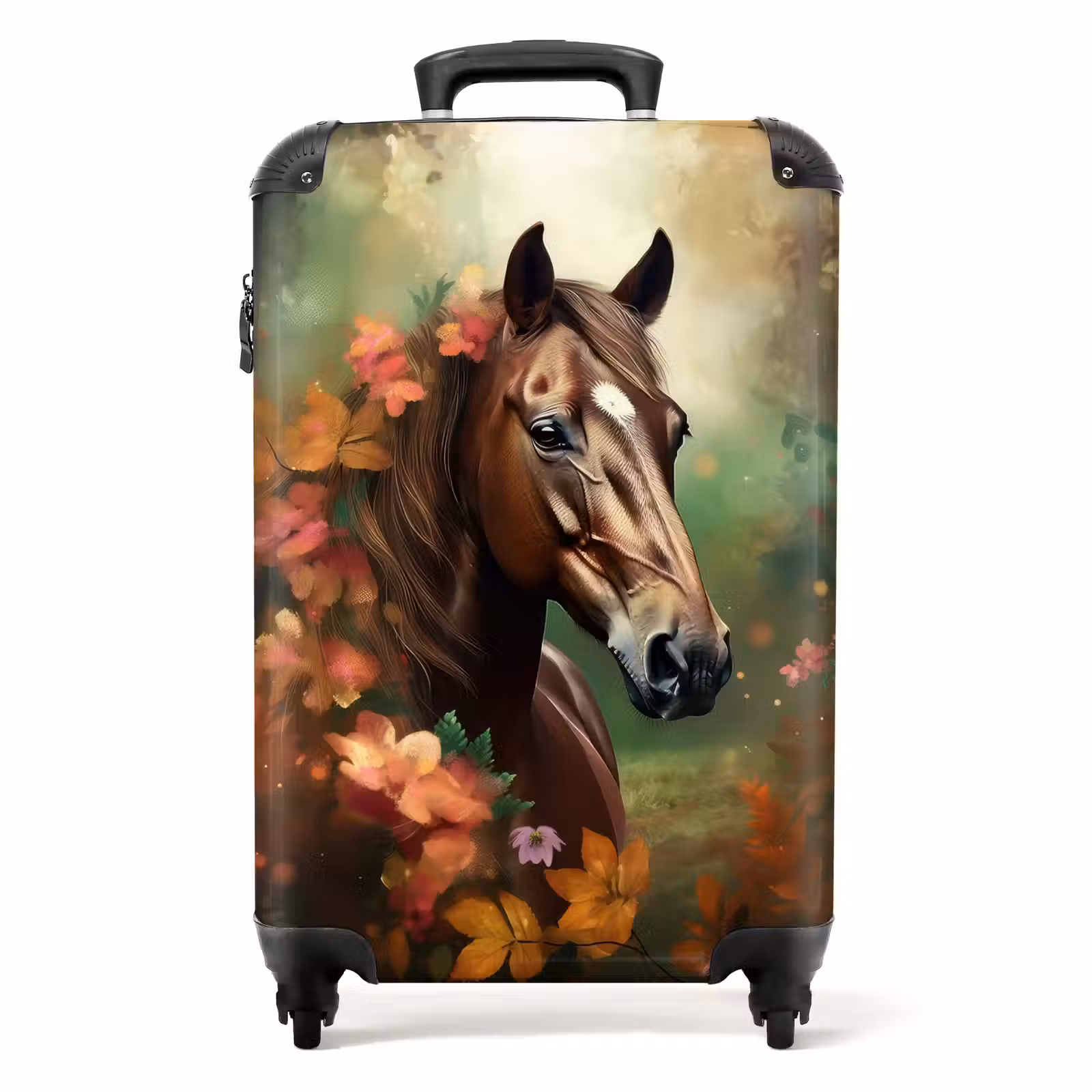 Koffer - Koffer - Pferd - Blumen - Natur - Tiere - Wald - Orange — 1