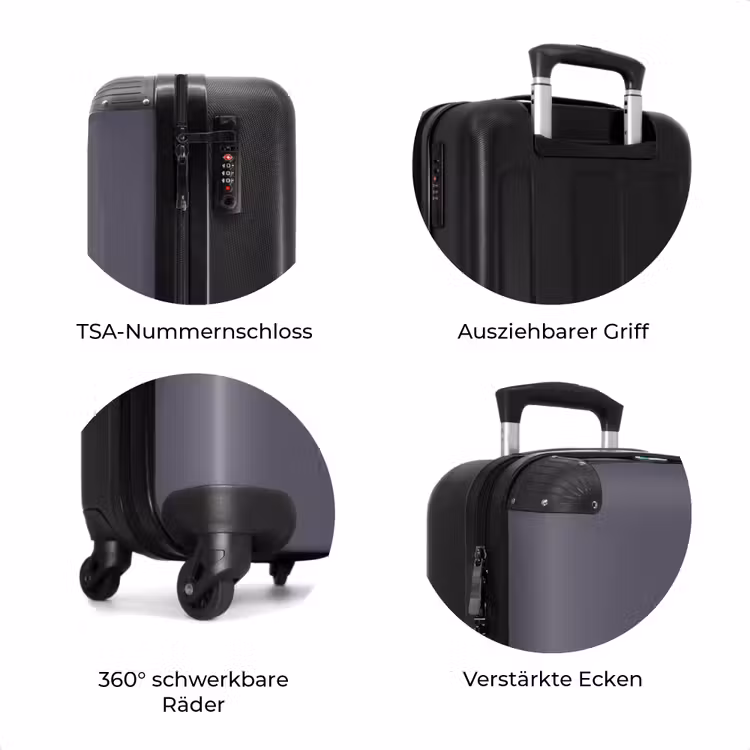 Koffer - Tiefer schiefergrauer Farbton — 7