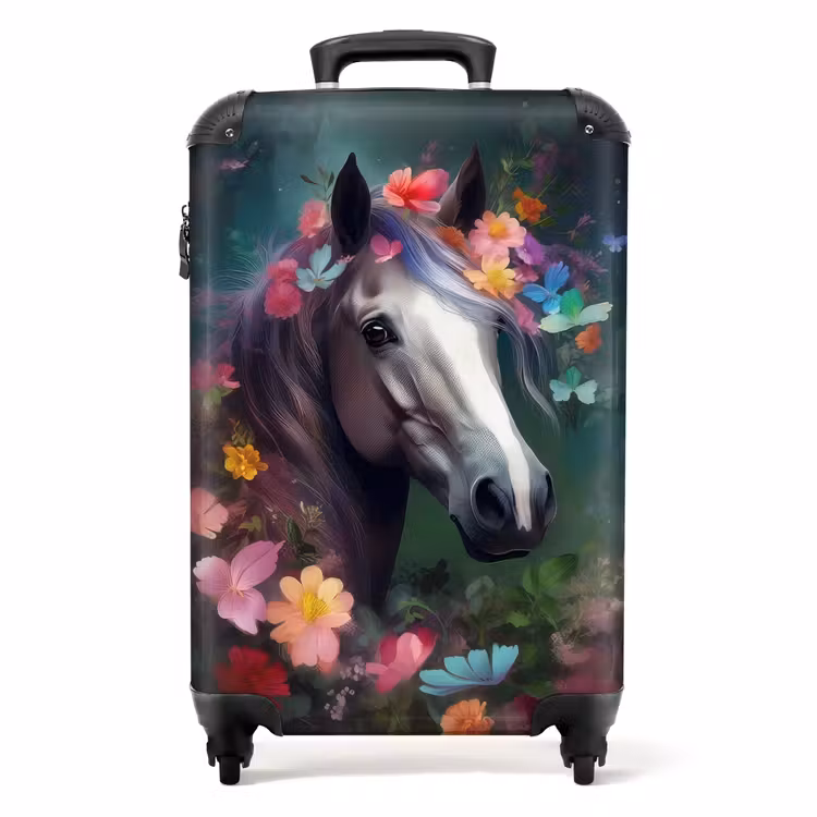 Koffer - Koffer - Pferd - Natur - Blumen - Wald - Tiere — 1