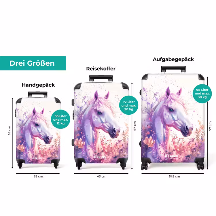 Koffer - Perlenartiges Pony — 3