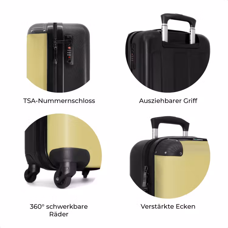 Koffer - Zartgelber Khaki-Ton — 7