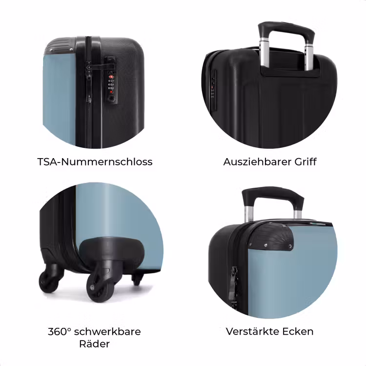 Koffer - Sanftes Meeresblau als Farbton — 7