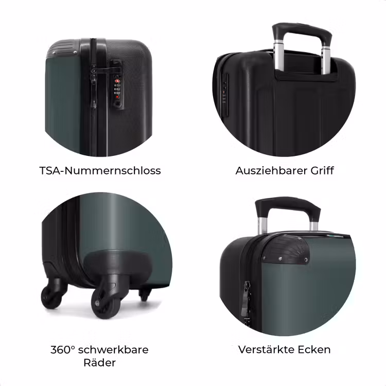 Koffer - Tief dunkelgrüner Farbton — 7