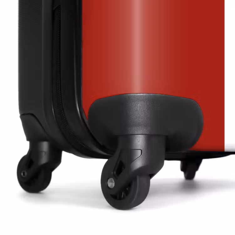Koffer - Roter Hintergrund mit doppeltem weißen Mittelstreifen — 6