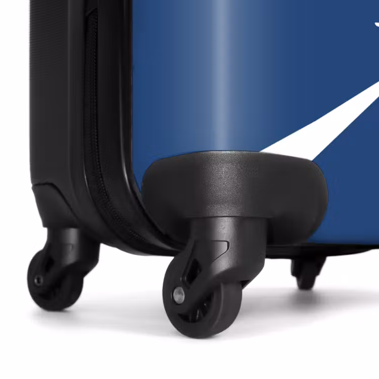 Koffer - Blauer Hintergrund mit Flugzeug und Text Flight Mode — 6