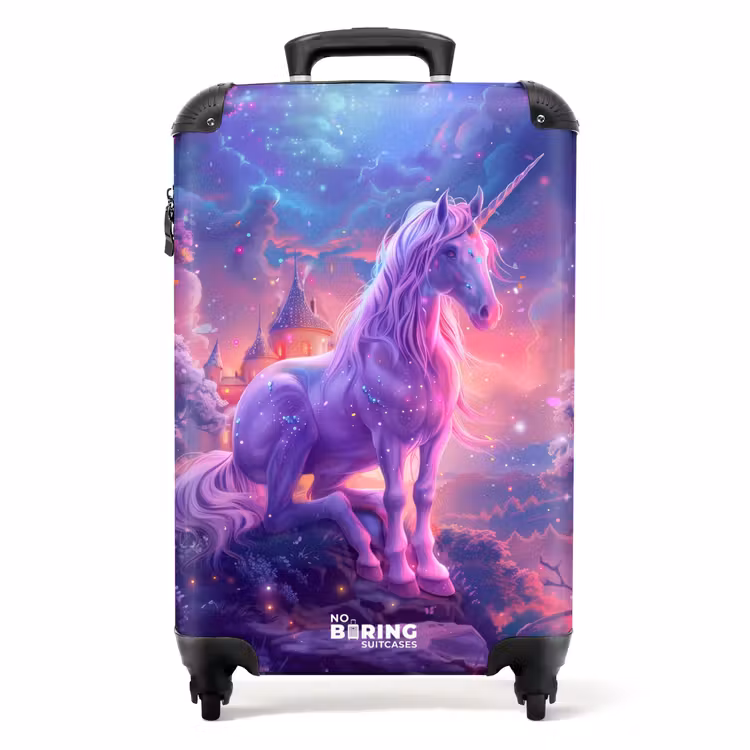 Koffer - Lila Einhorn in magischer Umgebung — 1