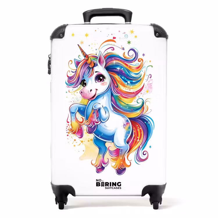 Koffer - Tänzelndes Einhorn mit Regenbogenmähne — 1