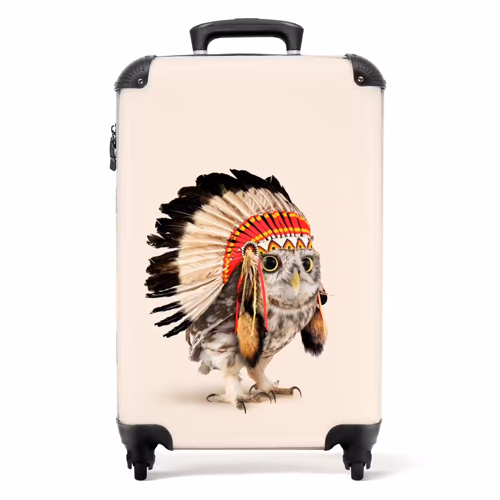 Koffer - Eule als Indianer — 1