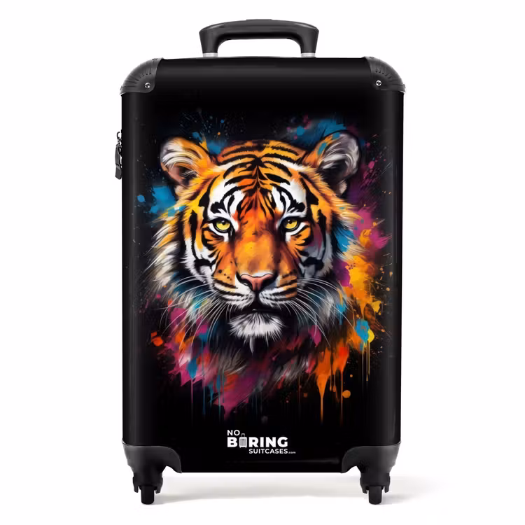 Koffer - Tiger als Straßenkunstwerk — 1