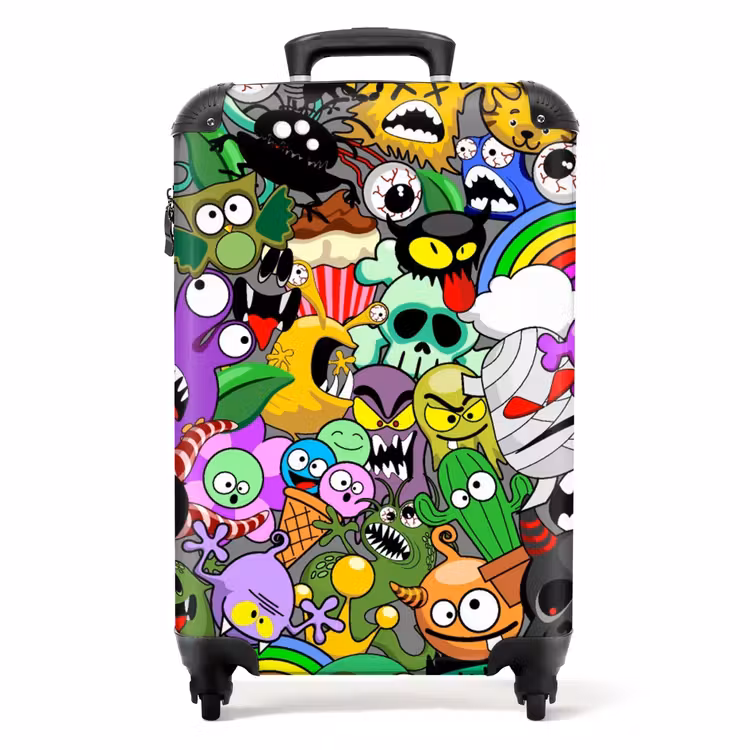 Koffer - Bunte Monster-Mischung — 1