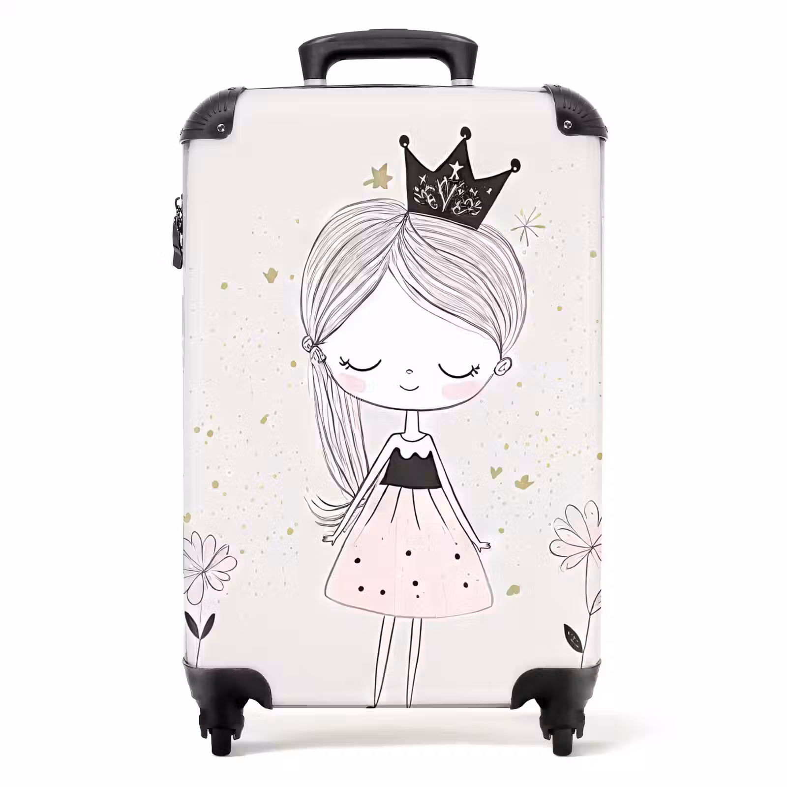 Koffer - Prinzessin mit schwarzem Kleid — 1