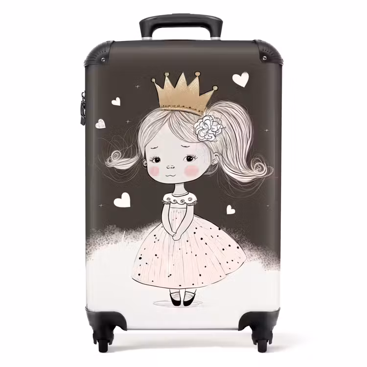 Koffer - Schüchterne Prinzessin mit Blume — 1